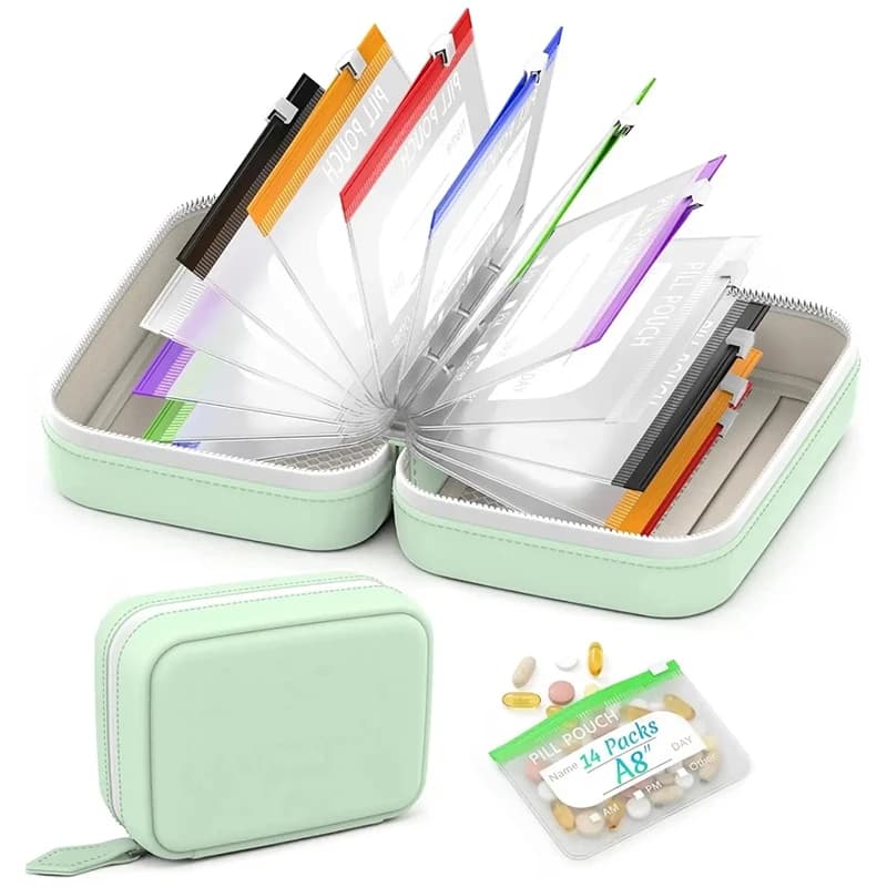 Pillulier – pochettes arc-en-ciel