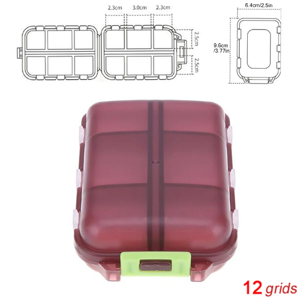 boîte à compartiments en plastique rouge