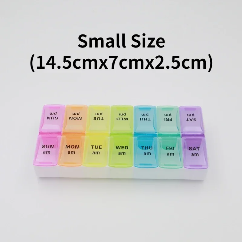 boîte à médicaments couleurs multiples